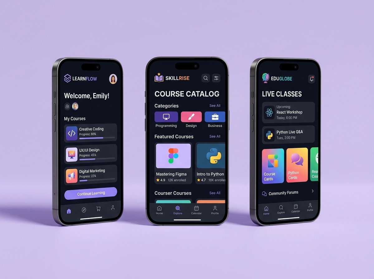 UniLearn Mobile App Mockup